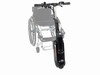 MySkate rullestolfront  - eksempel fra produktgruppen hjelpemidler for sammenkobling av rullestol og sykkel