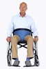 Støttebelte til stol og rullestol  - eksempel fra produktgruppen utstyr for å holde en person på plass i rullestolen