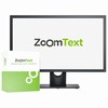 ZoomText Reader  - eksempel fra produktgruppen spesialprogramvare som presenterer datamaskinens utgangsfaktor