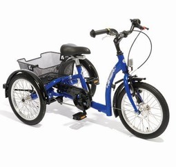 3-18 Trehjulsykkel med pedalbrems og gir