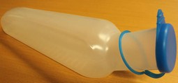 Urinflaske med lokk, autoklaverbar