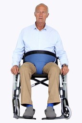 Støttebelte til stol og rullestol